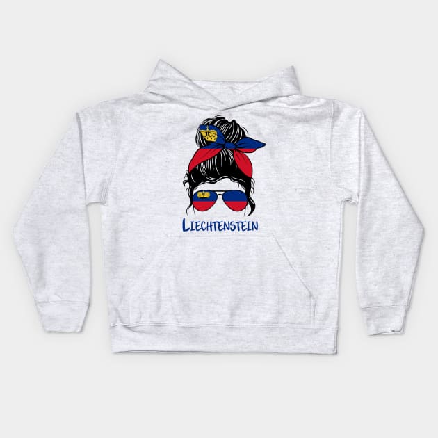 Liechtenstein girl, Liechtenstein Flag, Liechtenstein gift heritage,  Liechtensteiner girlfriend, Kids Hoodie by JayD World